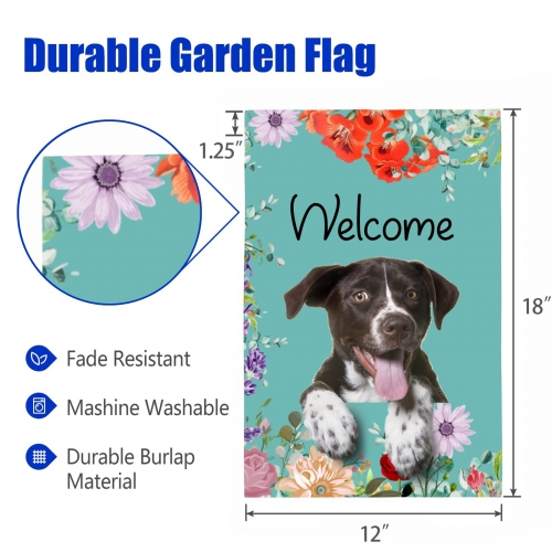 Linen Garden Flag 12" x 18" (Two Sides with Different Printing)