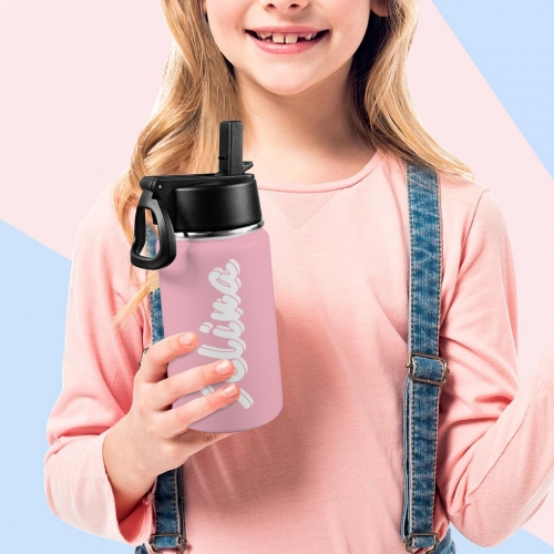 Kids Water Bottle with Straw Lid (12 oz)