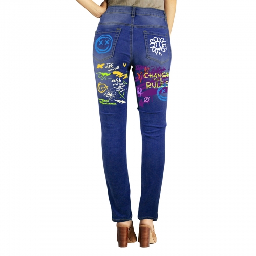 Women's Jeans (Front&Back Printing)