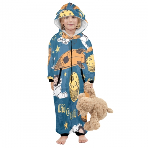 Hooded Onesie Pajamas For Little Kids(Model Sets 22)
