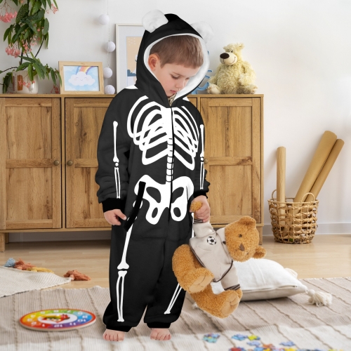 Hooded Onesie Pajamas For Little Kids(Model Sets 22)