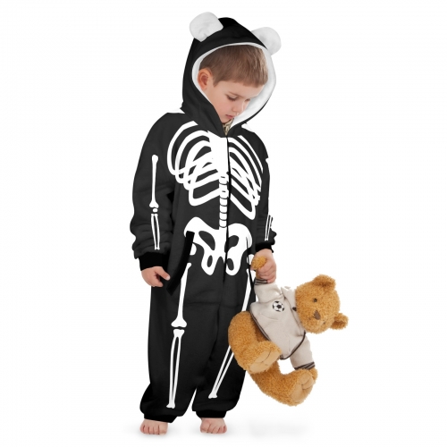 Hooded Onesie Pajamas For Little Kids(Model Sets 22)