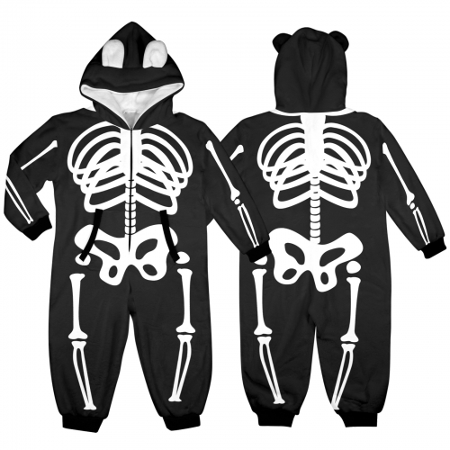 Hooded Onesie Pajamas For Little Kids(Model Sets 22)