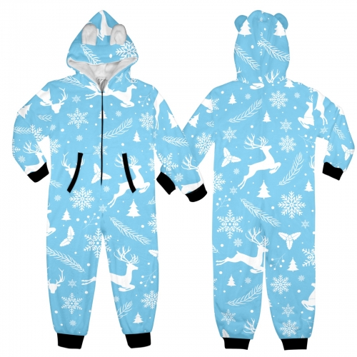 Hooded Onesie Pajamas For Big Kids(Model Sets 22）
