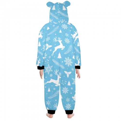 Hooded Onesie Pajamas For Big Kids(Model Sets 22）