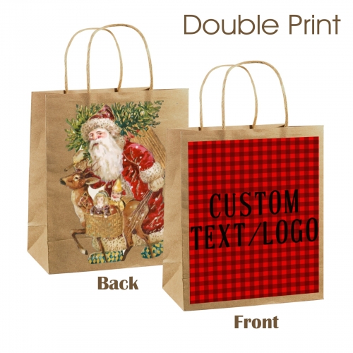 Kraft Paper Gift Bag (Two Sides Printing)