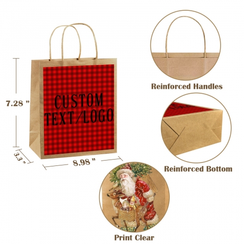 Kraft Paper Gift Bag (Two Sides Printing)