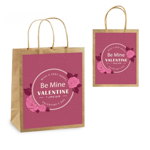 Kraft Paper Gift Bag (Two Sides Printing)