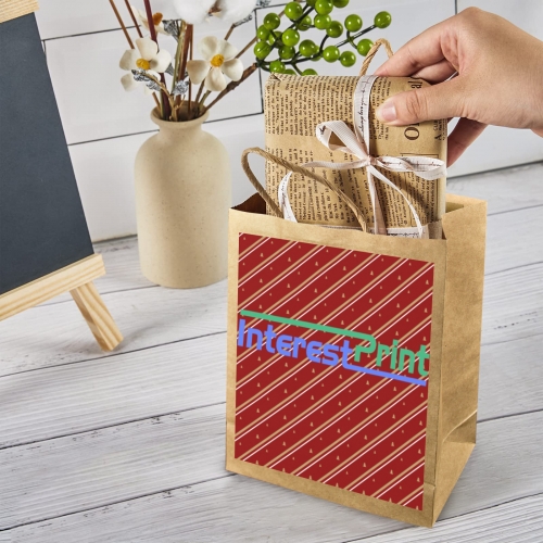 Kraft Paper Gift Bag (One Side Printing)