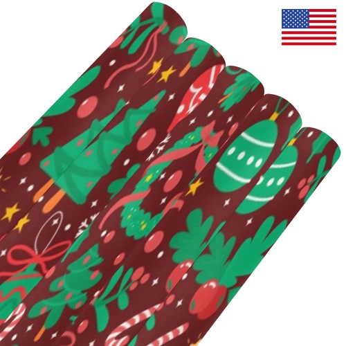 Gift Wrapping Paper 58"x 23" (5 Rolls)| Ships from USA