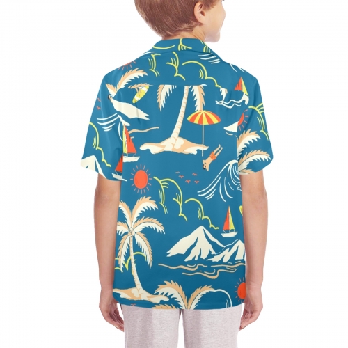Big Boys' Hawaiian Shirt (Model T58)