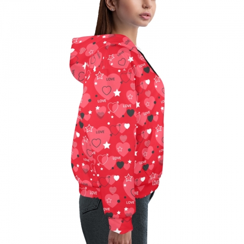 Women's All Over Print Hoodie (Model H61)