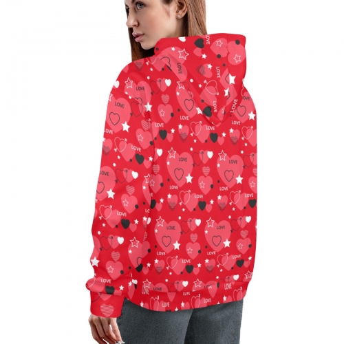 Women's All Over Print Hoodie (Model H61)