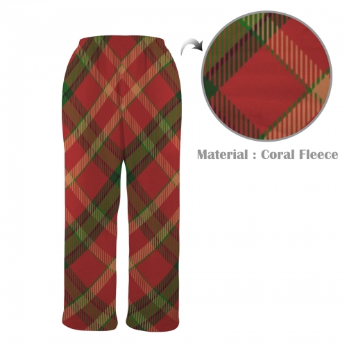 Men's Coral Fleece Pajama Trousers (Model L76)