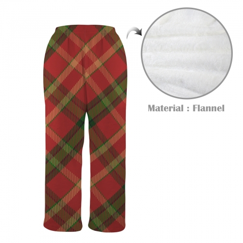 Men's Flannel Pajama Trousers (Model L76)