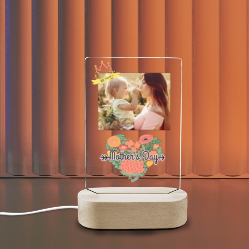 Acrylic Photo Panel with Lighted Stand (Made in Queen)