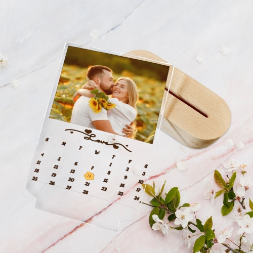 Acrylic Photo Panel with Wooden Stand(Made in Queen)