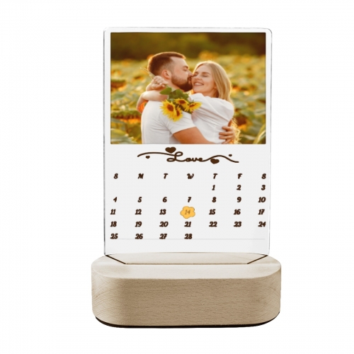 Acrylic Photo Panel with Wooden Stand(Made in Queen)