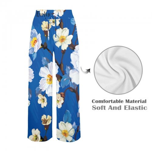 Women's Wide Leg Lounge Pants (Model L77)