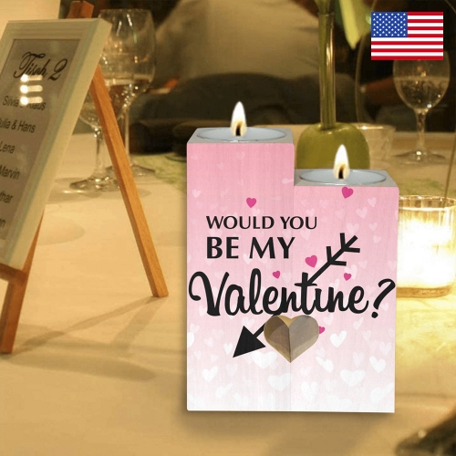 Wooden Heart Candle Holder (Without Candle)  | Ships from USA