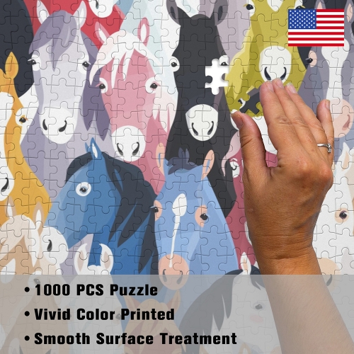 1000-Piece Wooden Jigsaw Puzzles (Vertical) | Ships from USA