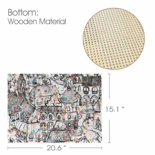 500-Piece Wooden Jigsaw Puzzles (Horizontal) | Ships from USA