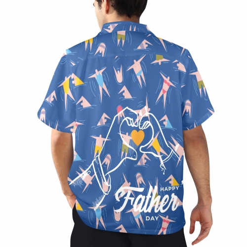 Men's All Over Print Hawaiian Shirt (T58)(Made in Queen)