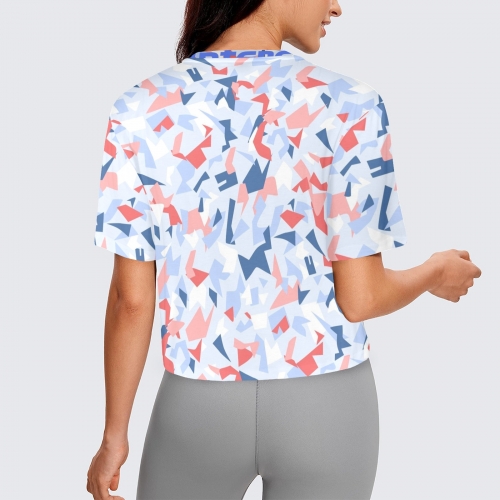 Women's Cropped T-shirt (Model T80)