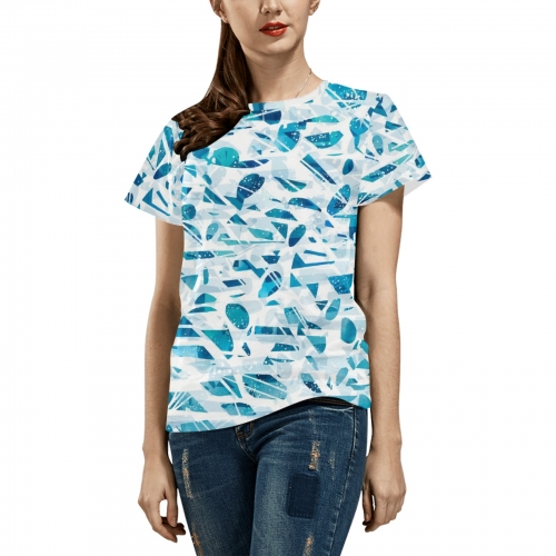 Women's All Over Print T-shirt (Model T40)（Made in Queenss）