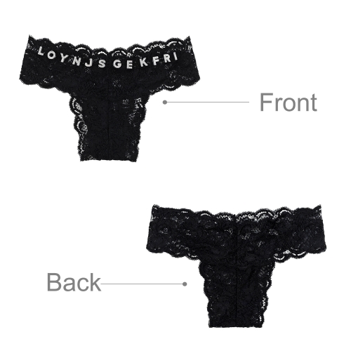 Custom Letter Lace Thong