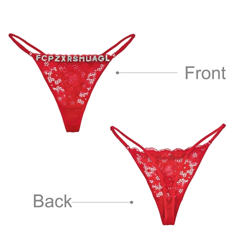 Custom Letter Lace G-String（Made in USA）