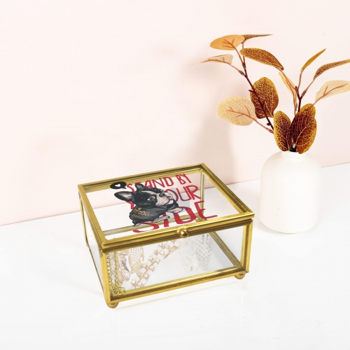 Rectangle Glass Jewelry Box