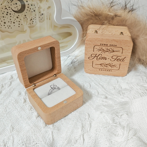 Custom Wooden Ring Box