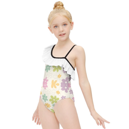 Flounce One-Piece Swimsuit for Girls