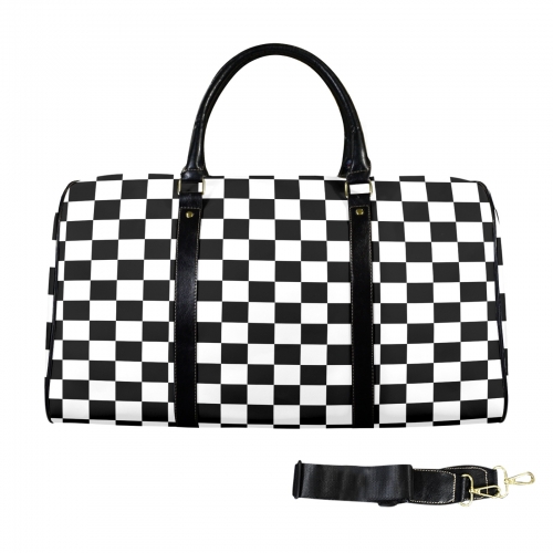 Custom Travel Bag-Large (Black Long Patch)(Model 1734)