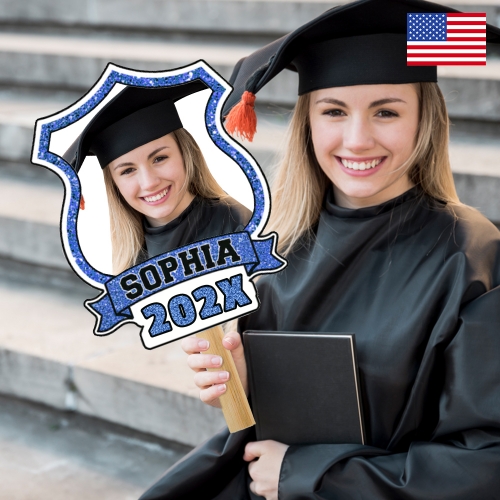 Custom Photo Hand Fan (Head Customization)Custom Photo Hand Fan (6 Packs) (Head Customization) | Ships from USA