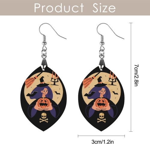 Wooden Earrings Pendant（Apricot Shape）