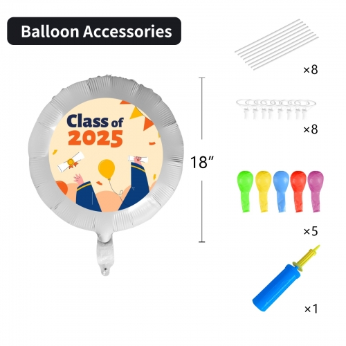 Custom Foil Balloons (18-inch) (Pack of 3)(Made in Queens)