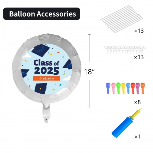 Custom Foil Balloons (18-inch) (Pack of 5)(Made in Queens)