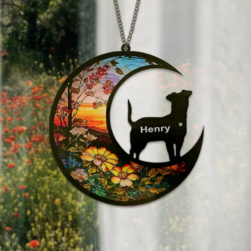 Personalized Jack Russell Dog Memorial Suncatcher Ornament-07