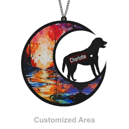 Personalized Labrador Retriever Dog Memorial Suncatcher Ornament-83