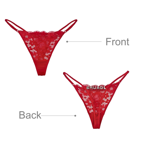 Custom Letter Lace G-String(Back Customization)