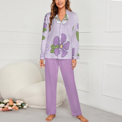 Women's Cuban Collar Pajama Set