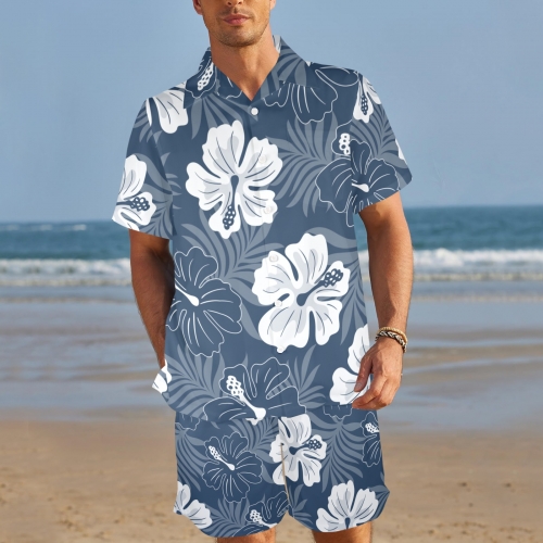 Men's Shirt and Shorts Outfit with Pocket (Model Sets 26)