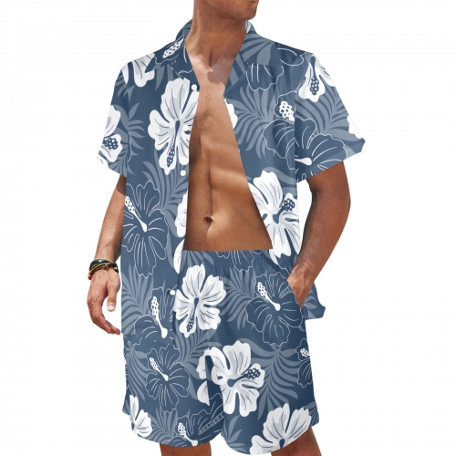 Men's Shirt and Shorts Outfit with Pocket (Model Sets 26)