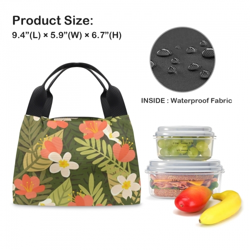 Portable Lunch Bag-Black Handle (Model 1742)