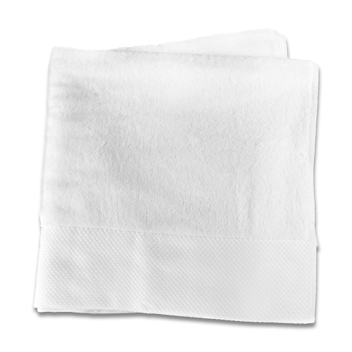 Custom Embroidered White Bath Towel
