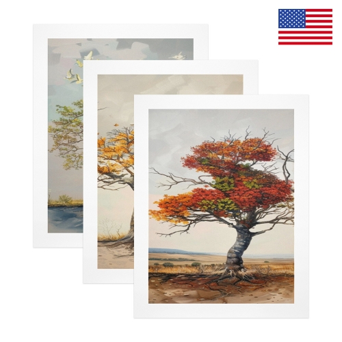 Art Print 12"x16" (3 Pack) (Customizable Separately) | Ships from USA