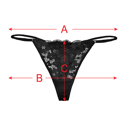 Custom Letter Lace G-String(Back Customization)(Made in USA)