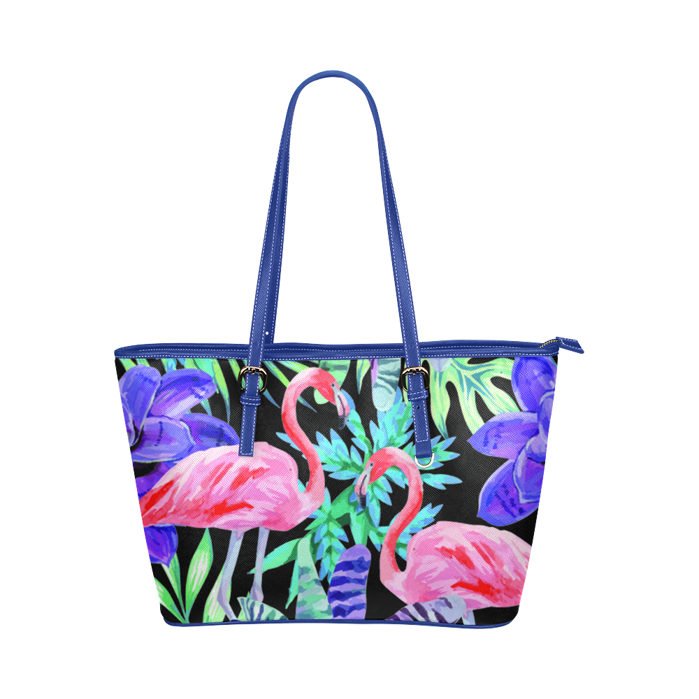 Print On Demand Leather Tote Bag (Big) - Design Your Own | InterestPrint